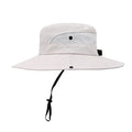 Womens Summer Sun Hat Beach Hat Wide Brim Outdoor UV Protection Hat Foldable Cool Mesh Ponytail Bucket Hat (6-7 / Beige)
