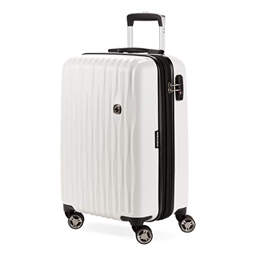 7272 Energie Expandable Hardside Luggage with Spinner Wheels and TSA Lock (Carry-On 19-Inch / White)