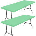 2 Pack Rectangle Spandex Fitted Table Cloth (Bright Green / 48" x 30" (Rectangular))