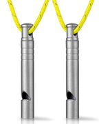 Titanium Emergency Whistle (Gray-2PCS)