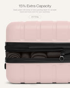 Luggage Set 3 Piece Lightweight Durable Hardshell (Pink)