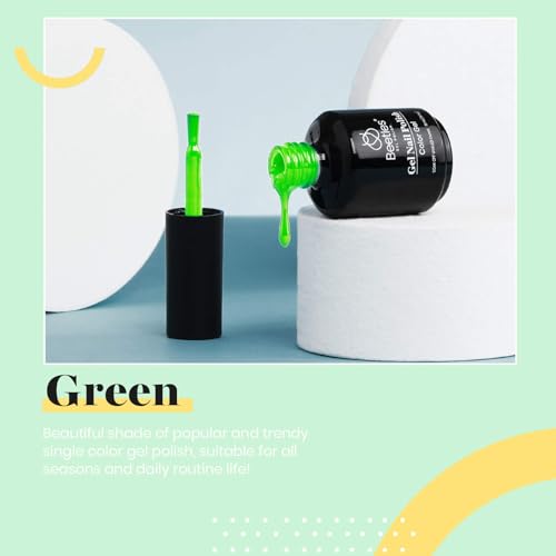 Beetles Neon Green Gel Nail Polish (H - Creme Green | Lime Green)