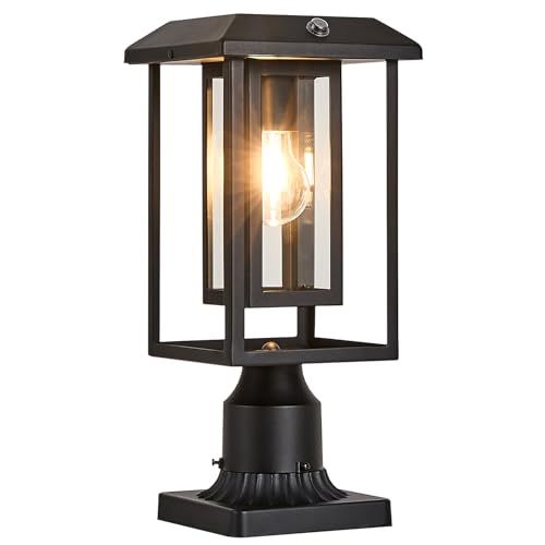 Solar Lamp Post Lights for Outdoor with Pier Mount Base (Large)
