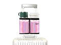 Luggage Travel Cup Holder Free Hand Drink Carrier (Hook & Loop: Glitter Pink)