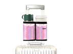 Luggage Travel Cup Holder Free Hand Drink Carrier (Hook & Loop: Glitter Pink)