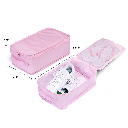 Travel Shoe Bags (Pink / 4 Packs)