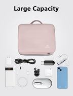 Charger Organizer Travel Case for Women (Pink / Medium)