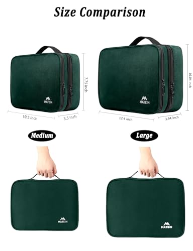 Electronics Travel Organizer (Dark Green / Medium)