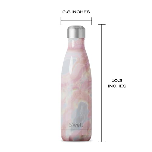 S’well Stainless Steel 17oz Water Bottle (Geode Rose / 17 Ounces)