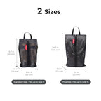 Shoe Bag for Travel (Black / Non-Foldable-Regular)