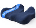 Seat Cushion Memory Foam Car Seat Pad (Dark Blue / 19 x 17 x 5 inches)