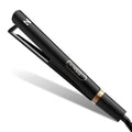 Titanium Flat Iron Hair Straightener and Curler 2 in 1 (Black Gold)