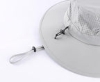 UPF 50+ Wide Brim Sun Hat for Men Women Foldable Beach Bucket Hat Summer Outdoor Fishing Hat UV Sun Protection Cap for Hiking Gardening Golf Light Grey (Light Grey)