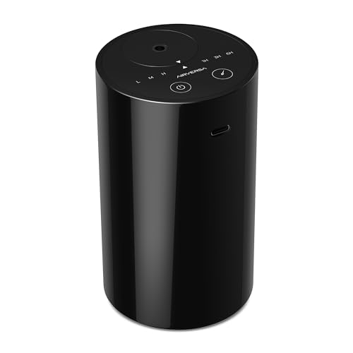 AN8 Waterless Diffuser for Essential Oil for Home (Black3)
