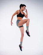 Compression Crew Socks for Men 15 (Large-X-Large / White-black-green-grey (4 Pairs))