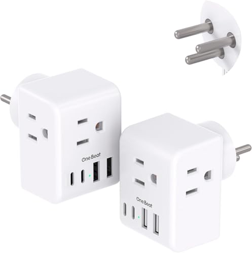 2 Pack Israel Power Adapter