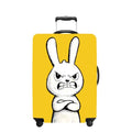 Yellow Rabbit Luggage Cover Washable Suitcase Protector Anti (Yellow Rabbit / M(24-26inch suitcase))