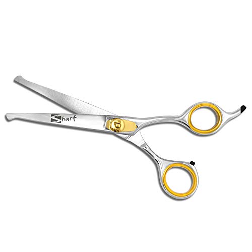 Dog Grooming Scissors (6.5 Inch Curved Scissors - Round Tip)