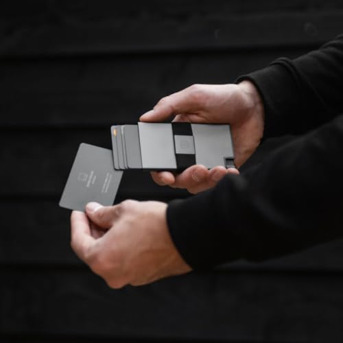 Aluminum Cardholder Wallet for Men (Space Grey)