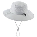 UPF 50+ Wide Brim Sun Hat for Men Women Foldable Beach Bucket Hat Summer Outdoor Fishing Hat UV Sun Protection Cap for Hiking Gardening Golf Light Grey (Light Grey)