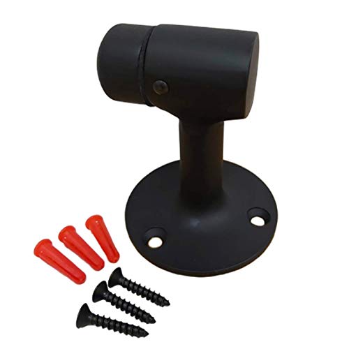 Solid Brass Door Stop (4 Pack / Matte Black (3"))
