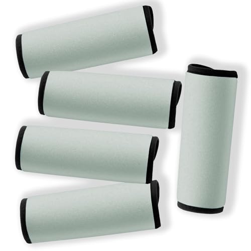Neoprene Luggage Handle Wraps for Traveling Bright Color Luggage Tags (Grey)