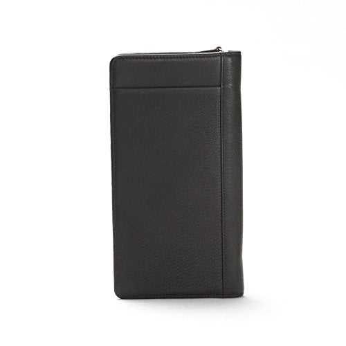 Zippered Travel Wallet & Passport Holder (Black Onyx)