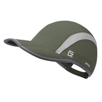 Foldable Running Sports Hat Reflective Baseball Cap Quick Drying Hat for Men Woman Adjustable 50+ UPF Breathable Mesh Water Repellency Outdoor Race Performance Lightweight Army Green (6 7/8-7 1/2 / Amy Green)