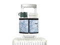 Luggage Travel Cup Holder Free Hand Drink Carrier (Hook & Loop: Blue Floral)