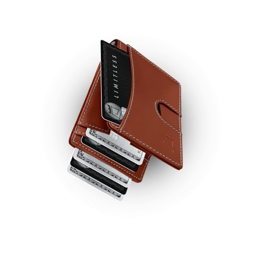 Money Clip Slim Minimalist Wallet for Men (Auburn)