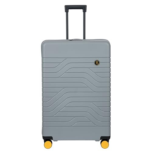 B Y Ulisse Checked Luggage with Spinner Wheels (Checked-large / Grey)