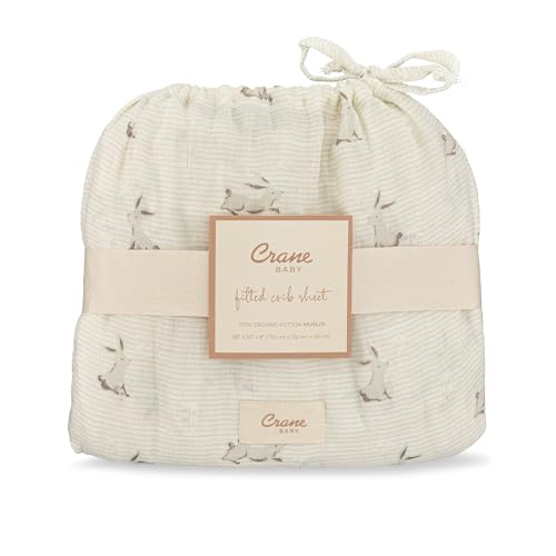 100% Organic Cotton Gender Neutral Animal Nursery Bedding (Bunny)