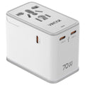 Universal Travel Adapter 70W GaN (70W White2)