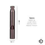 TiWhistle Titanium Emergency Whistle (Merlot)