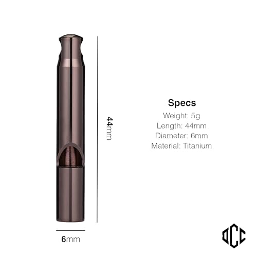 TiWhistle Titanium Emergency Whistle (Merlot)