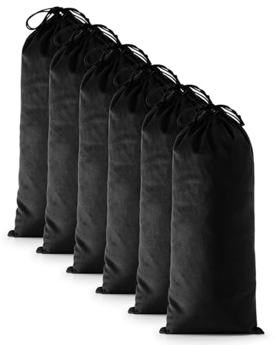 6 Pcs Single Shoe Bags for Travel (Black Beauty / 17.3"x8.6")