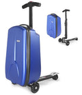 Scooter Suitcase for Kids Detachable & Foldable Carry On Suitcase (Blue)