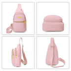 Small Sling Bag For Women Men Casual Crossbody Sling Backpack (Pink-8002)