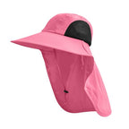 Sun Hat for Men Women with Neck Flap (6 3/4-6 7/8 / 1pack-rose)