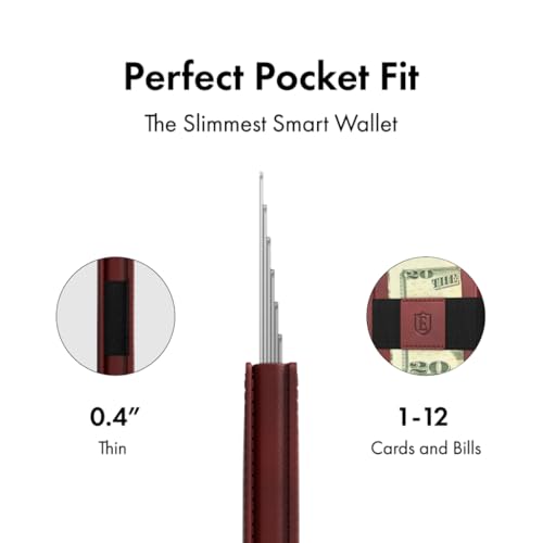 Parliament Pop Up Minimalist Wallet for Men (Merlot Red)