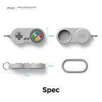W5 Case Keychain for Apple AirTag 2 & 1 (Light Gray)