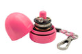 Waterproof Ring Holder Keychain for Travel & Gym (Hot Pink / 1-Pack)