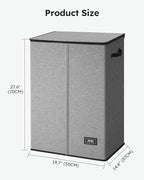 130L Laundry Hamper with Lid (Grey / 130L)