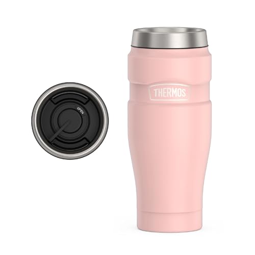 Stainless King Stainless Steel Tumbler (Matte Pink / 16 Ounces / No Handle)