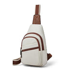 Sling Bag Crossbody Bags (Beige With Brown)