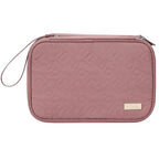 Electronics Travel Organizer Cord Case (Large / Rose-wood Pink)