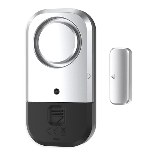 Door Window Alarm Sensors (8 Pack / Silver Gray)