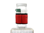 Luggage Travel Cup Holder Free Hand Drink Carrier (No Hook & Loop: Red)