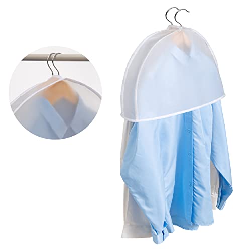 Shoulder Covers Plastic Hanger Covers (24" x 12" x 2" 12 Pack / Translucent)