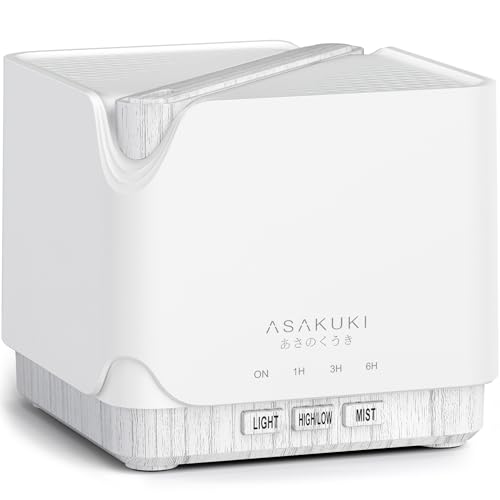 Essential Oil Diffuser for Home Large 700 ml Humidifier (White)